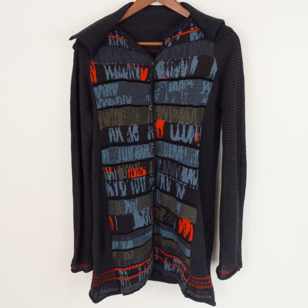 Aventures Des Toiles Button Up Cardigan Size 40 Whimsigoth Grunge Hippie
